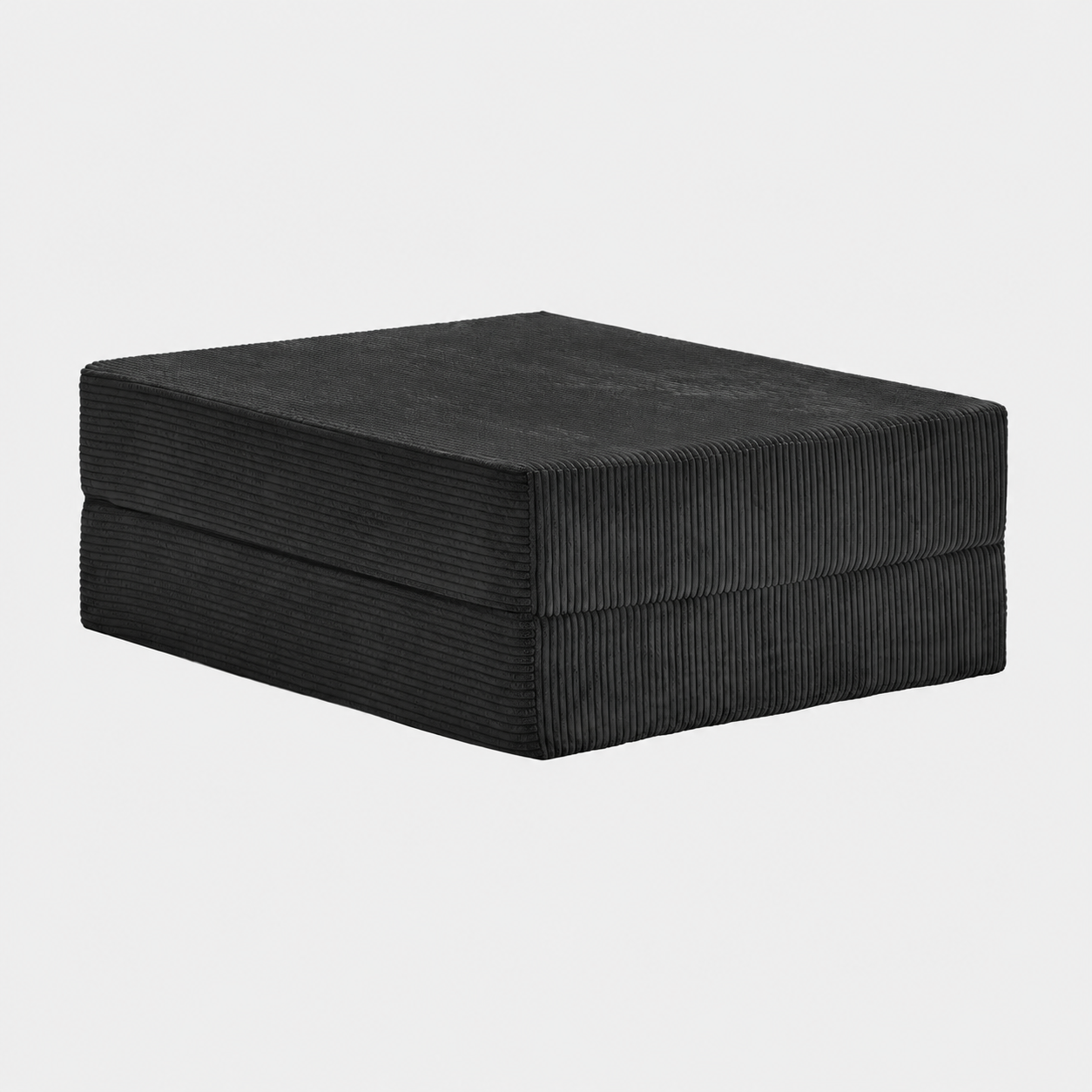 Module canapé velours côtelé 100X100 noir